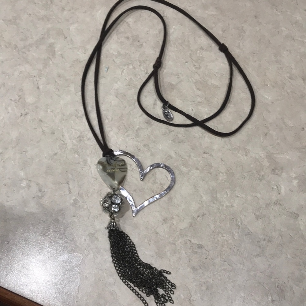 Fender Guitar Pic Necklace Leather